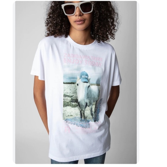 Zadig & Voltaire Tom Compo Oversized T- Shirt. - Picture 1 of 9